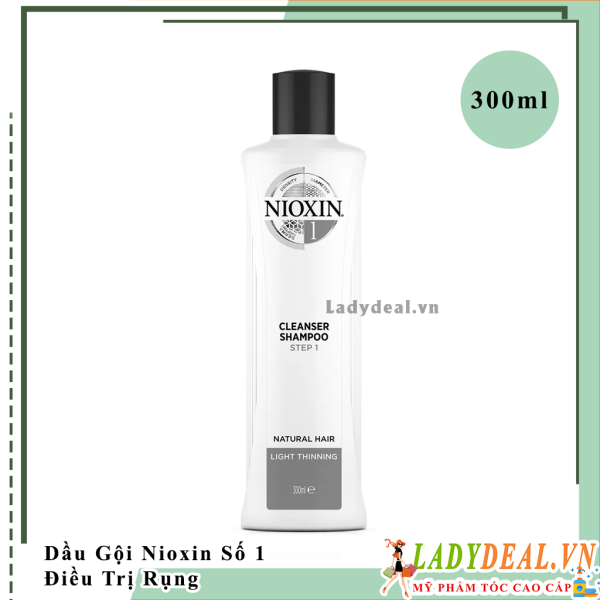 Dầu Gội Chống Rụng Kích Thích Mọc Tóc Nioxin Số 1 - 300ml