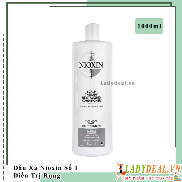 Dầu Xả Chống Rụng Kích Thích Mọc Tóc Nioxin Số 1 - 1000ml