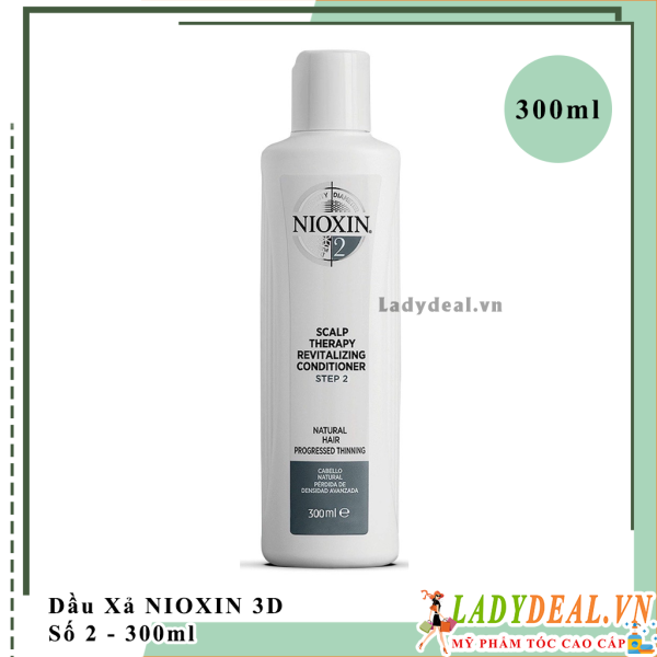 Dầu Xả Chống Rụng Kích Thích Mọc Tóc Nioxin Số 2 - 300ml