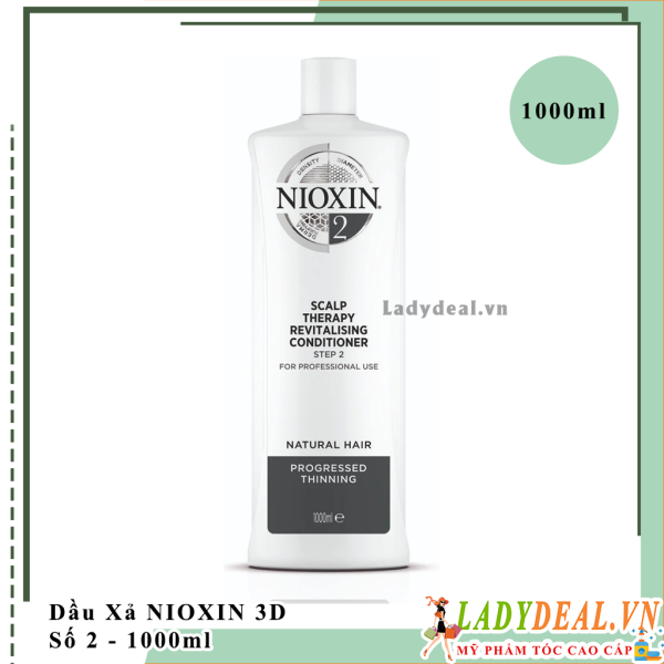 Dầu Xả Chống Rụng Kích Thích Mọc Tóc Nioxin Số 2 - 1000ml