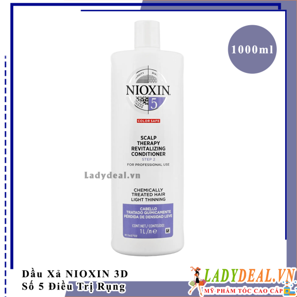 Dầu Xả Chống Rụng Kích Thích Mọc Tóc Nioxin Số 5 | Chính Hãng - 1000ml