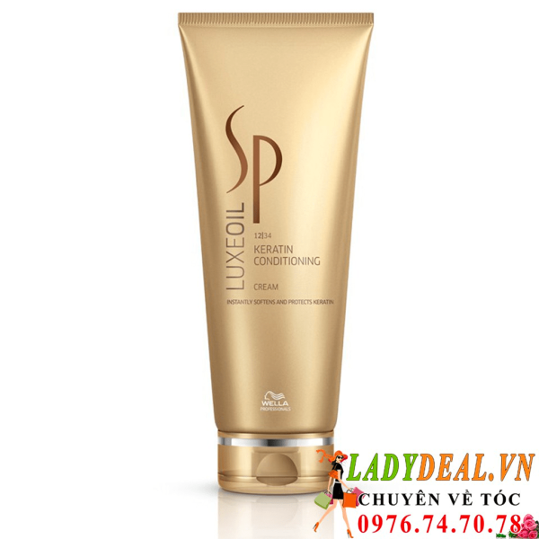 Dầu Xả Phục Hồi Tóc Hư Tổn Wella Sp Keratin Conditioner 200ml - 1000ml