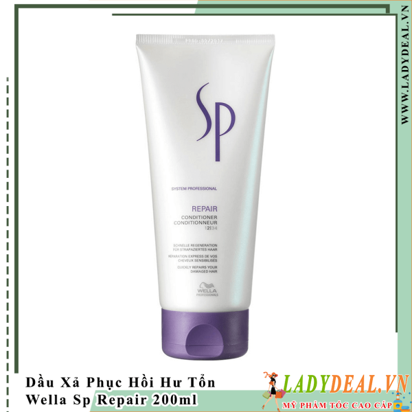 Dầu Xả Phục Hồi Tóc Hư Tổn Wella Sp Repair 200ml