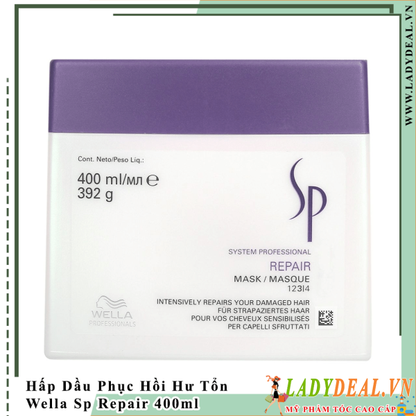 Hấp Dầu Phục Hồi Tóc Hư Tổn Wella Sp Repair Mask 400ml