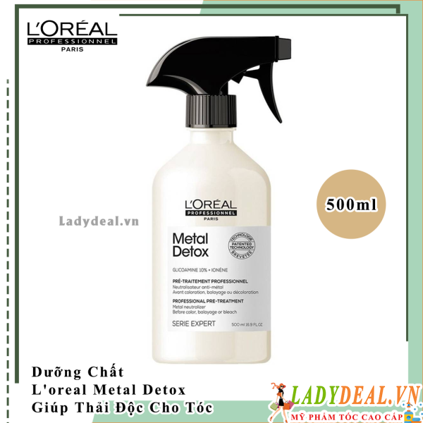 Dưỡng Chất L'oreal Detox Metal Giúp Thải Độc Bảo Vệ Tóc 500ml