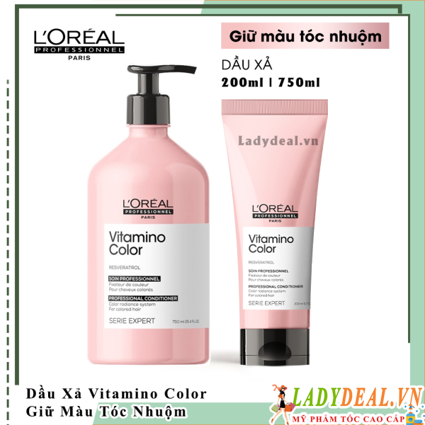 Dầu Xã L'oreal Vitamino Color Giữ Màu Tóc Nhuộm 200ml - 750ml