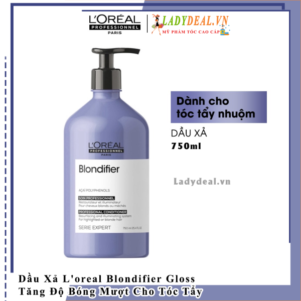 Dầu Xã L'oreal Blondifier Gloss Dành Cho Tóc Tẩy 750ml