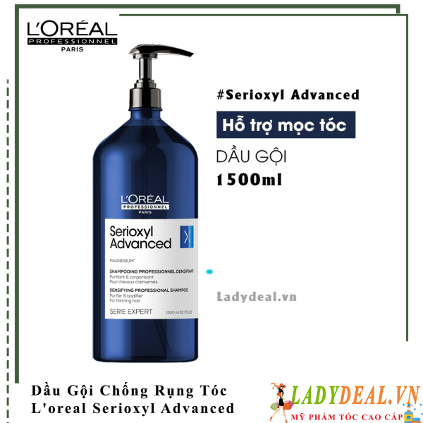 Dầu Gội Chống Rụng Tóc L'oreal Serioxyl Advanced | Chính Hãng - 1500ml