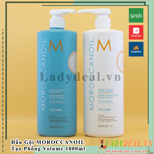 Cặp Gội Xả Tăng Phồng Moroccanoil Volume | Chính Hãng - 1000ml