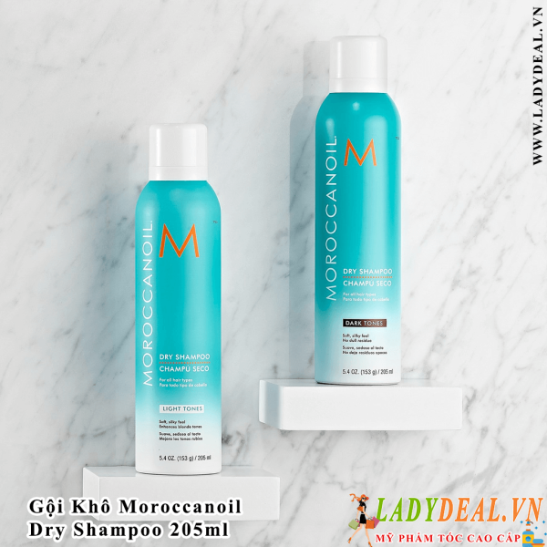 Dầu Gội Khô Moroccanoil Dry Shampoo Dark Tones - Light Tones Đủ Size