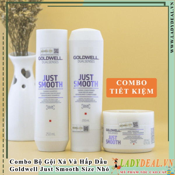 Combo Bộ Gội Xả Và Hấp Dầu Suôn Mượt Just Smooth Size Nhỏ