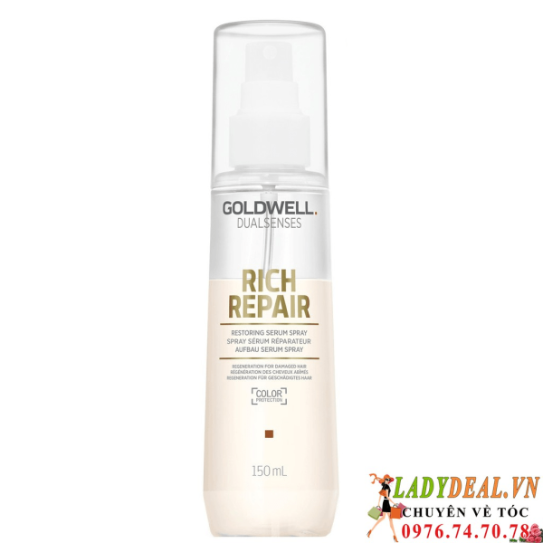 Xịt Dưỡng Chữa Trị Tóc Hư Tổn Goldwell Rich Repair 150ml