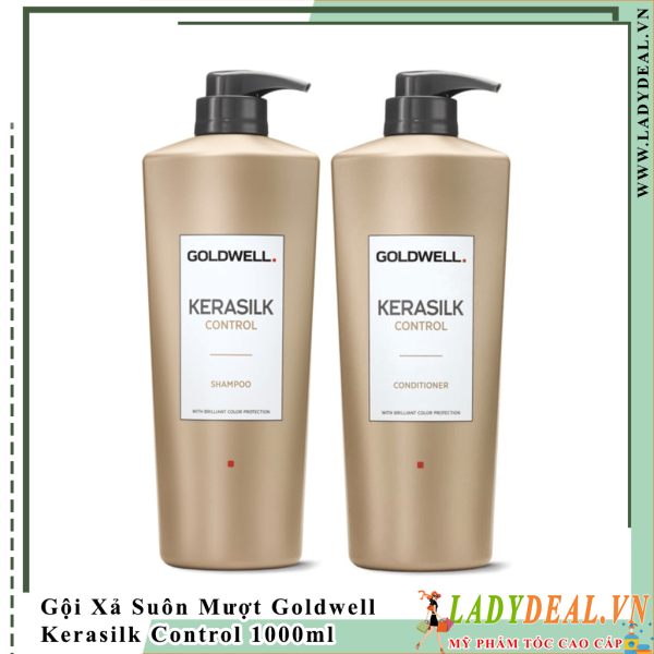 Dầu Gội Xả Suôn Mượt Goldwell Kerasilk Control 1000ml