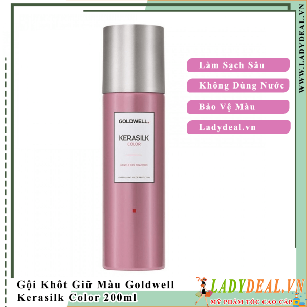 Dầu Gội Khô Dưỡng Màu Goldwell Kerasilk Color 200ml