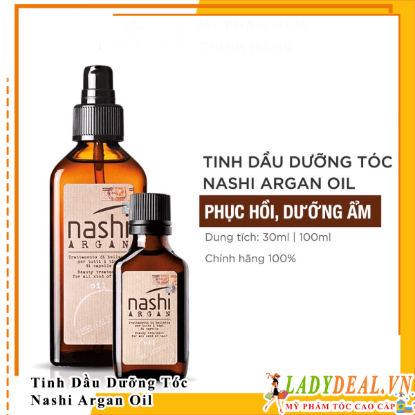 Tinh Dầu Phục Hồi Dưỡng Bóng Mềm Tóc Nashi Argan  - [ 10ml - 100ml ]