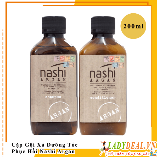 Cặp Gội Xã Phục Hồi Tóc Nashi Argan 200ml - 500ml