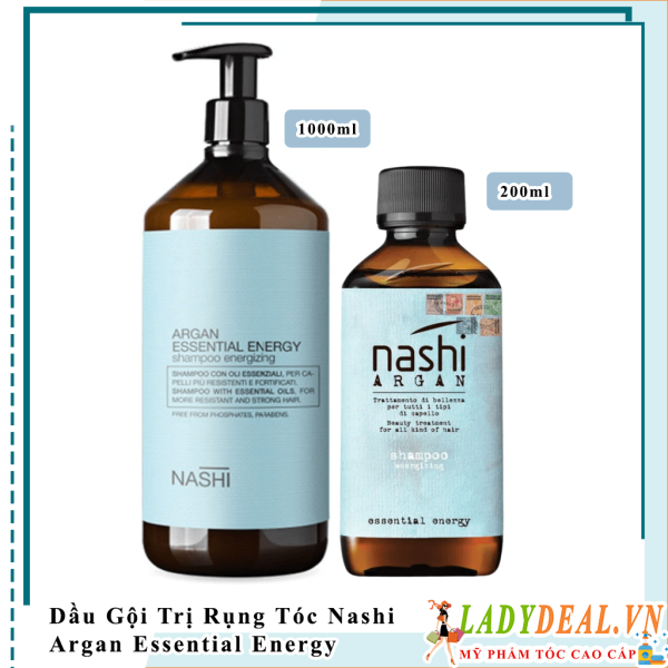 Dầu Gội Trị Rụng Tóc Nashi Argan Essential Energy 200ml - 1000ml