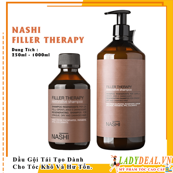 Dầu Gội Xã Nashi Filler Therapy Tái Tạo Dành Cho Tóc Khô Và Hư Tổn 250ml - 1000ml