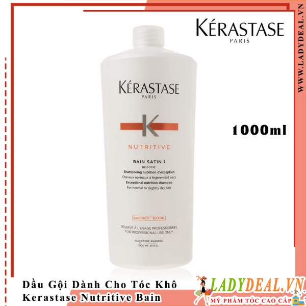 Dầu Gội Kerastase Nutritive Bain Satin 2 Dành Cho Tóc Khô 1000ml