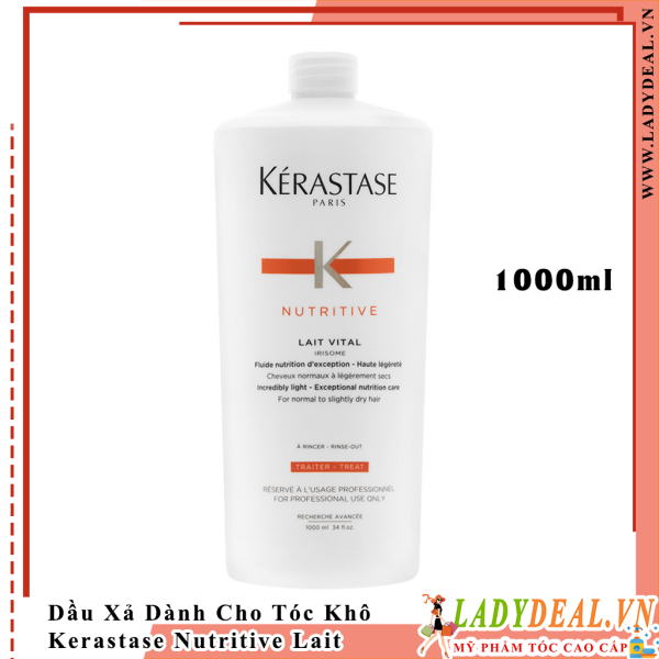 Dầu Xả Kerastase Nutritive Lait Vital 2 Dành Cho Tóc Khô 1000ml