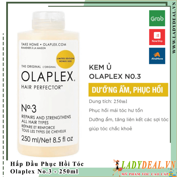 Hấp Dầu Phục Hồi Tóc Hư Tổn Olaplex No.3 | Chính Hãng 250ml