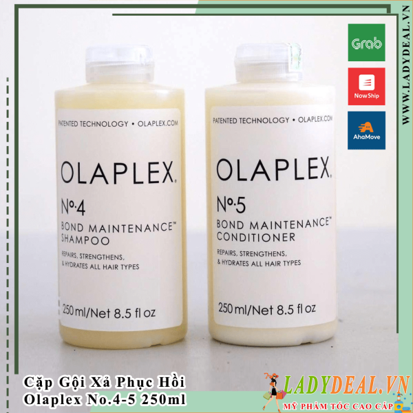 Bộ Gội Xả Olaplex Số 4 & Số 5 Phục Hồi Tóc Khô Xơ Hư Tổn Mỹ  - Nhiều Phân Loại Dung Tích