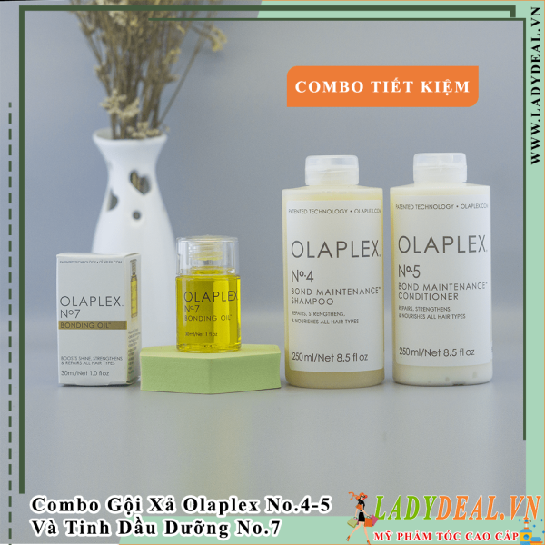 Combo Bộ Sản Phẩm Gội Xả Phục Hồi Olaplex 4-5 và Tinh Dầu Dưỡng Tóc No.7