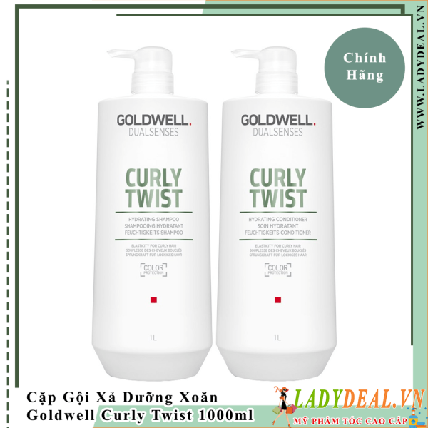 Cặp Gội Xả Dưỡng Xoăn Goldwell Curly Twist 500ml - 1000ml