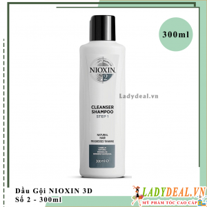 Dầu Gội Chống Rụng Kích Thích Mọc Tóc Nioxin Số 2 - 300ml