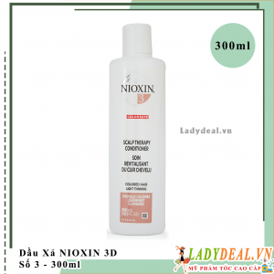 Dầu Xả Chống Rụng Kích Thích Mọc Tóc Nioxin Số 3 - 300ml