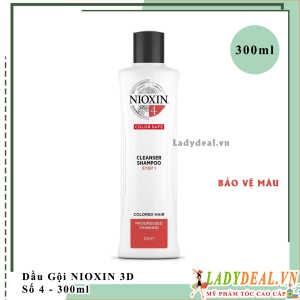 Dầu Gội Chống Rụng Kích Thích Mọc Tóc Nioxin Số 4 - 300ml