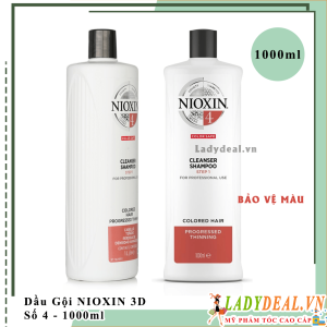 Dầu Gội Chống Rụng Kích Thích Mọc Tóc Nioxin Số 4 - 1000ml