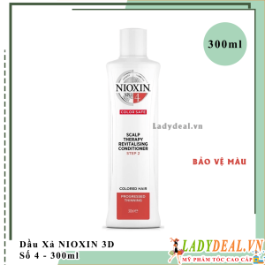 Dầu Xả Chống Rụng Kích Thích Mọc Tóc Nioxin Số 4 - 300ml