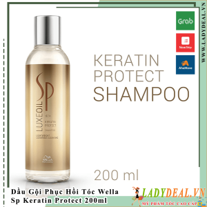 Dầu Gội Phục Hồi Tóc Hư Tổn Wella Sp Luxe Keratin 200ml - 1000ml