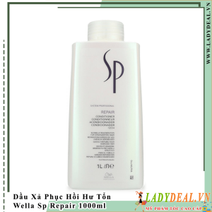 Dầu Xả Phục Hồi Tóc Hư Tổn Wella Sp Repair 1000ml