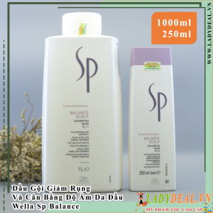 Dầu Gội Chống Rụng Và Cân Bằng Độ Ẩm Da Đầu Sp Wella Balance Scalp 250ml - 1000ml