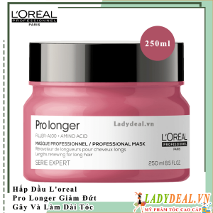 Hấp Dầu L'oreal Pro Longer Giảm Đứt Gãy và Làm Dài Tóc Chính Hãng 250ml