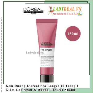 Kem Dưỡng L'oreal Pro Longer 10 Trong 1 Giảm Chẻ Ngọn & Dưỡng Tóc Dài Nhanh 150ml