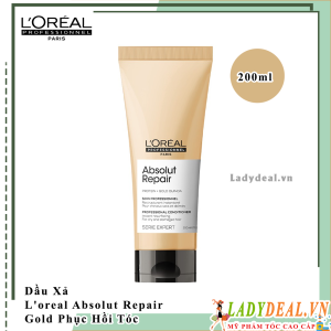 Dầu Xã L'oreal Absolut Repair Gold Phục Hồi Tóc Hư Tổn 200ml