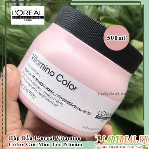 Hấp Dầu L'oreal Vitamino Color Giữ Màu Tóc Nhuộm | Chính Hãng - 500ml