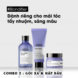 Combo Gội Xả Hấp L'oreal Blondifier 300ml - 200ml và 250ml