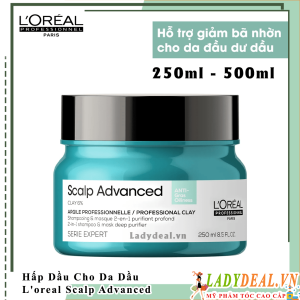 Hấp Dầu Dành Cho Tóc Dầu L’oreal Scalp Advanced Pure Resource 250ml