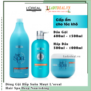 Dầu Gội Suôn Mượt L'oreal Professional Hair Spa Deep Nourishing 600ml - 1500ml