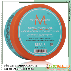 Hấp Dầu Phục Hồi Tóc Hư Tổn Moroccanoil Repair Chính Hãng 500ml