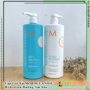 Cặp Gội Xả Dưỡng Ẩm Moroccanoil Hydration | Chính Hãng - 1000ml