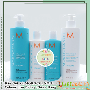 Dầu Gội Xả Tăng Phồng Moroccanoil Volume Đủ Size 250ml - 500ml - 1000ml