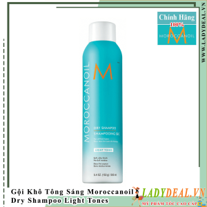 Dầu Gội Khô Tông Sáng Moroccanoil Dry Shampoo Light Tone 217ml