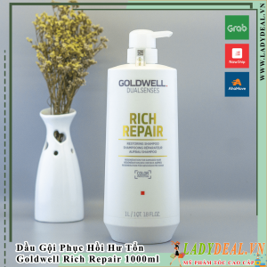 Dầu Gội Phục Hồi Tóc Goldwell Rich Repair 1000ml