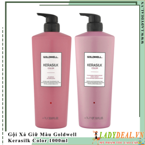 Cặp Gội Xả Giữ Màu Goldwell Kerasilk Color 1000ml