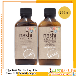 Cặp Gội Xã Phục Hồi Tóc Nashi Argan 200ml - 500ml